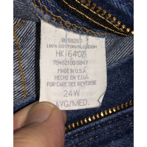 Ladies Blue Jeans 24W Used Excellent - Picture 5 of 9